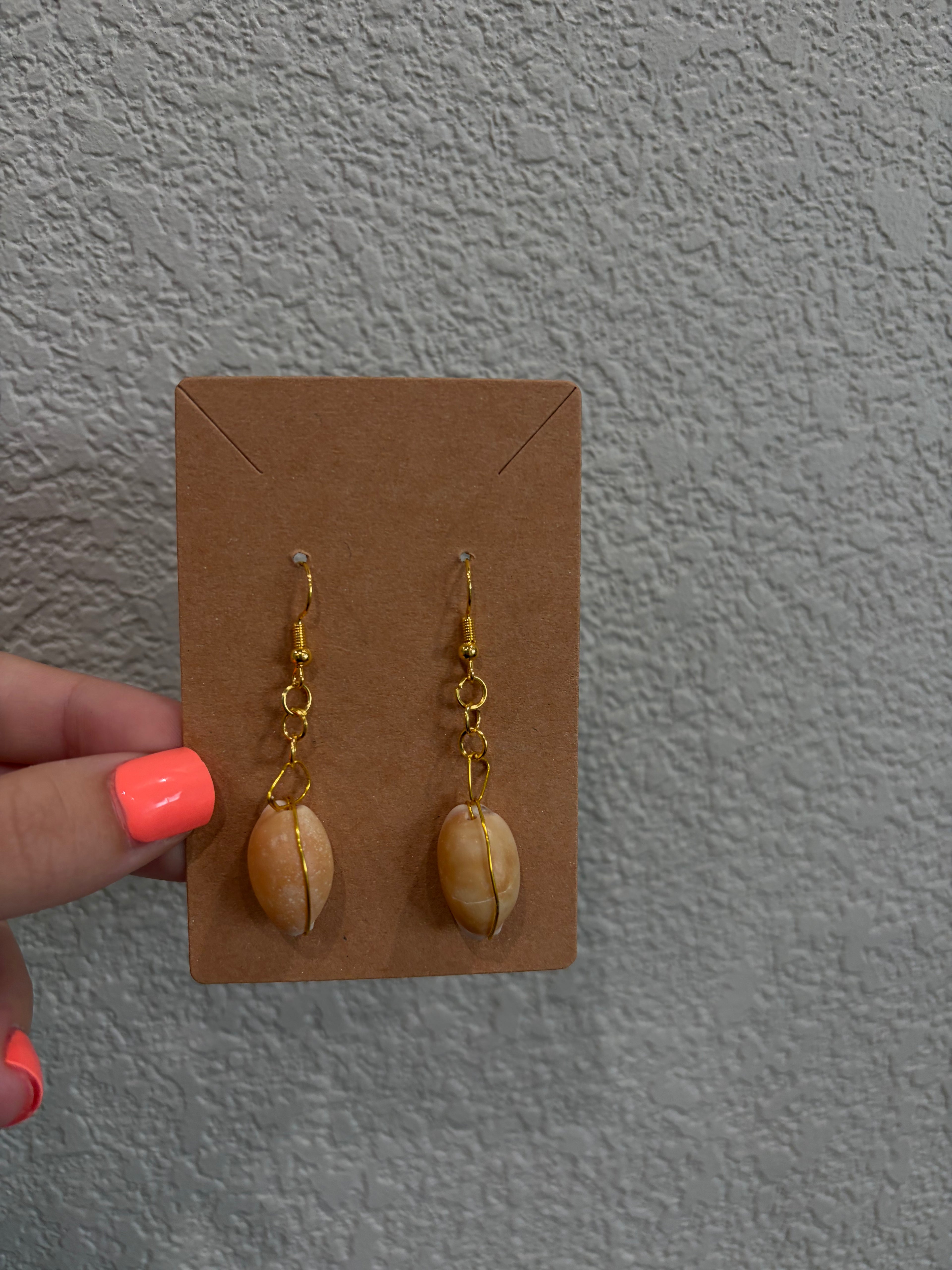 Gold Shell Earrings