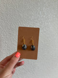 Black and White Shell Earrings
